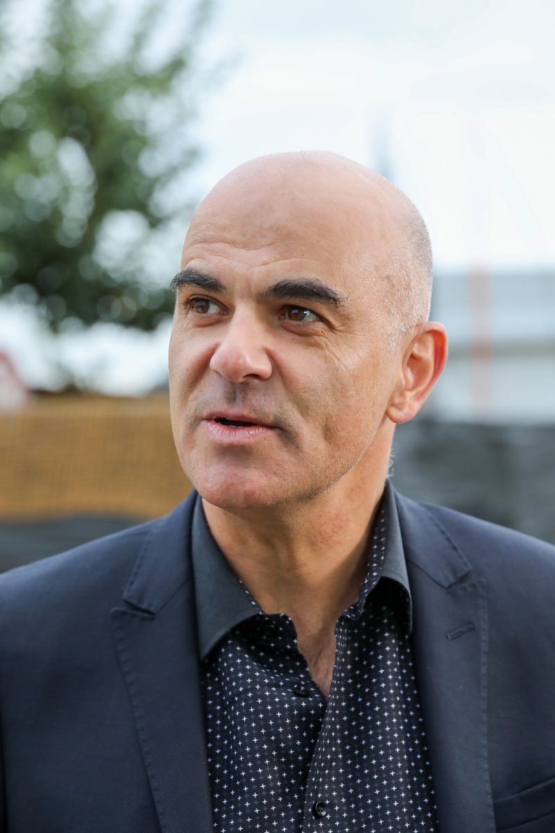 Photographie de presse, Alain Berset, conseiller fédéral