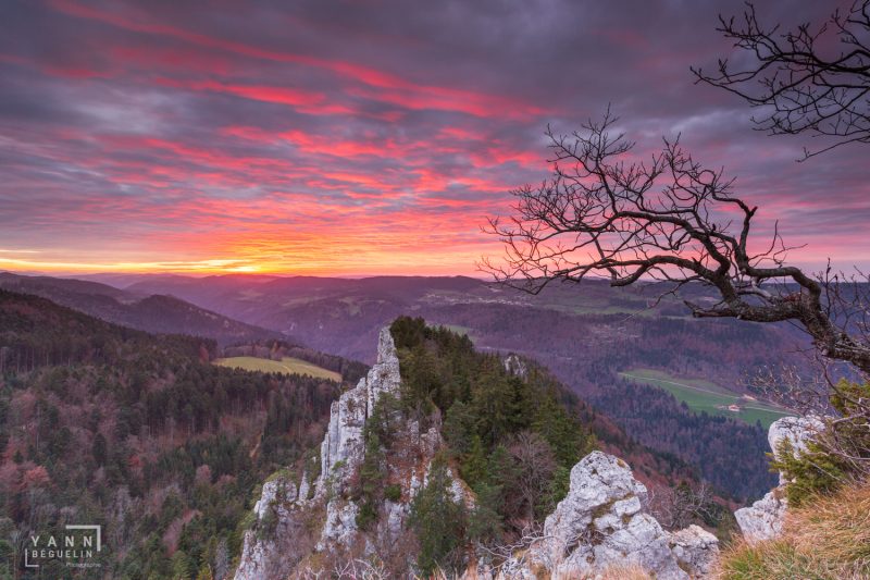 Photographie de paysage prise aux Sommêtres dans le canton du Jura en Suisse en 2017, Switzerland 2017