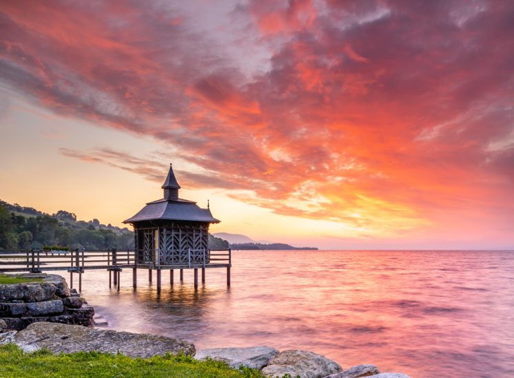 Photographie de paysage, Pavillon des Bains à Gorgier dans le canton de Neuchâtel en Suisse landscapes photographer