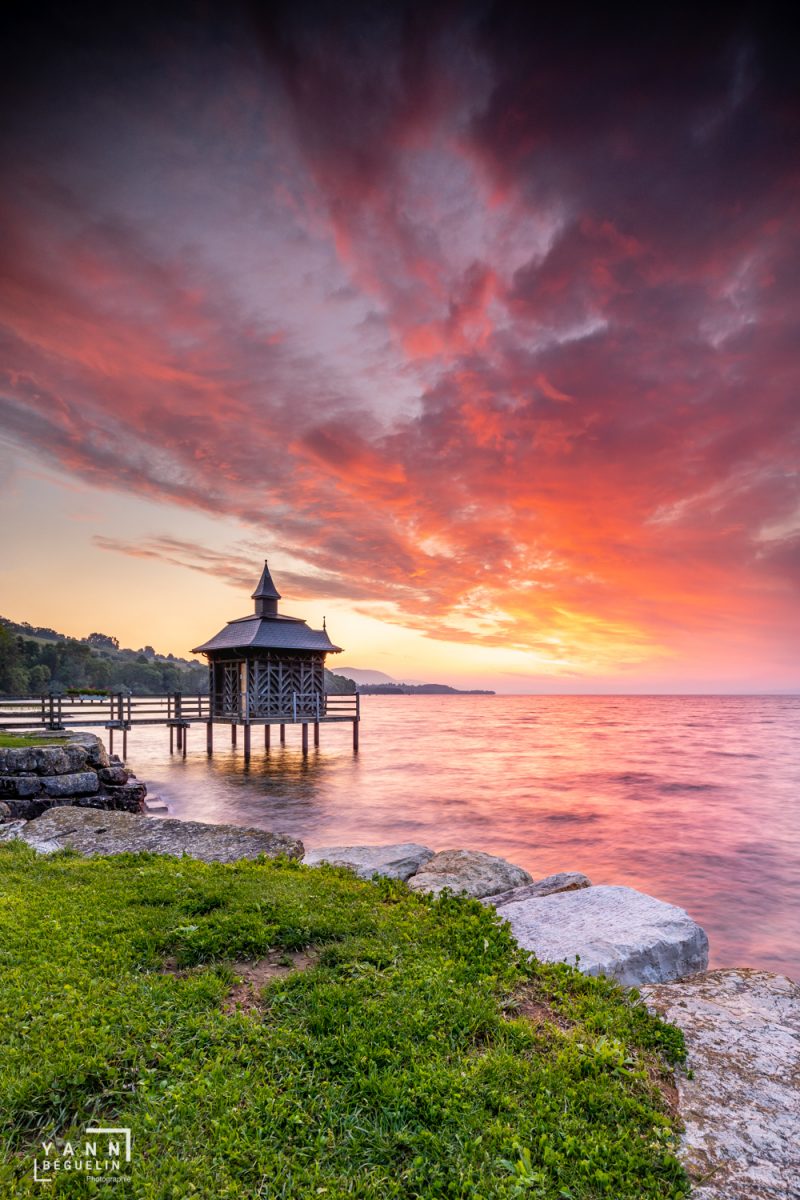 Photographie de paysage, Pavillon des Bains à Gorgier dans le canton de Neuchâtel en Suisse landscapes photographer
